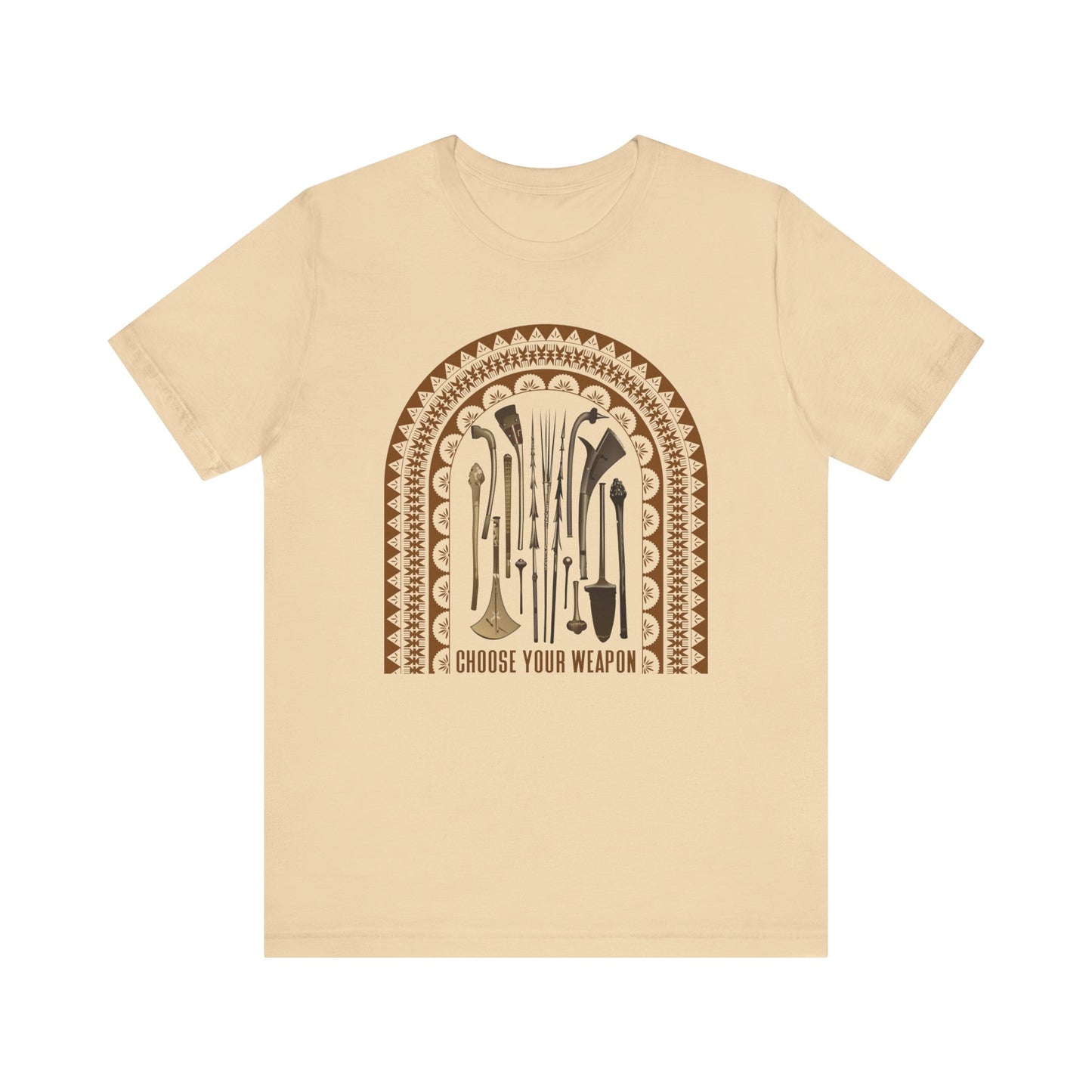 Choose your weapon Unisex Jersey Short Sleeve Tee