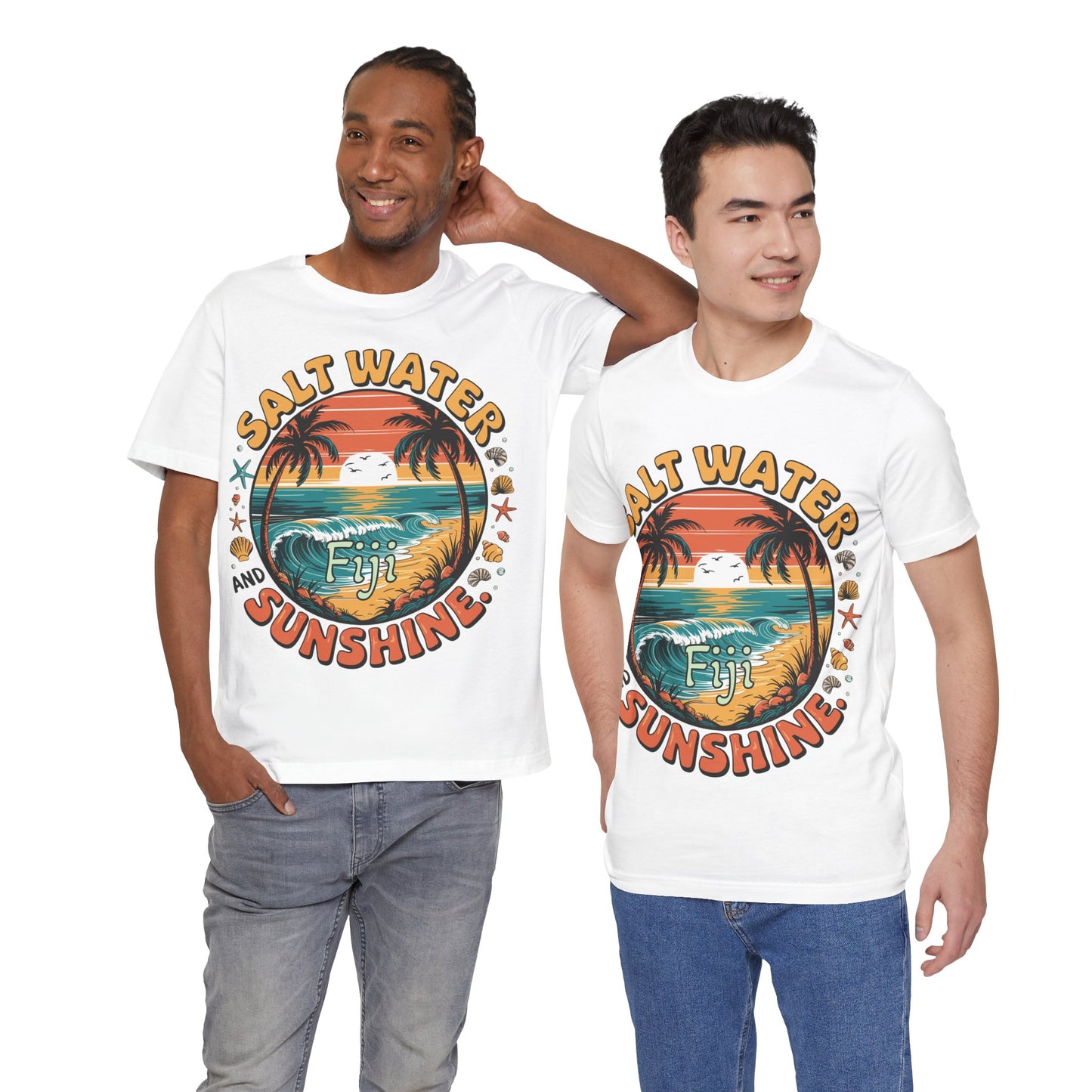 Fiji Vacay/Summer Vibes Unisex T-shirt. (Salt Water and Sunshine)