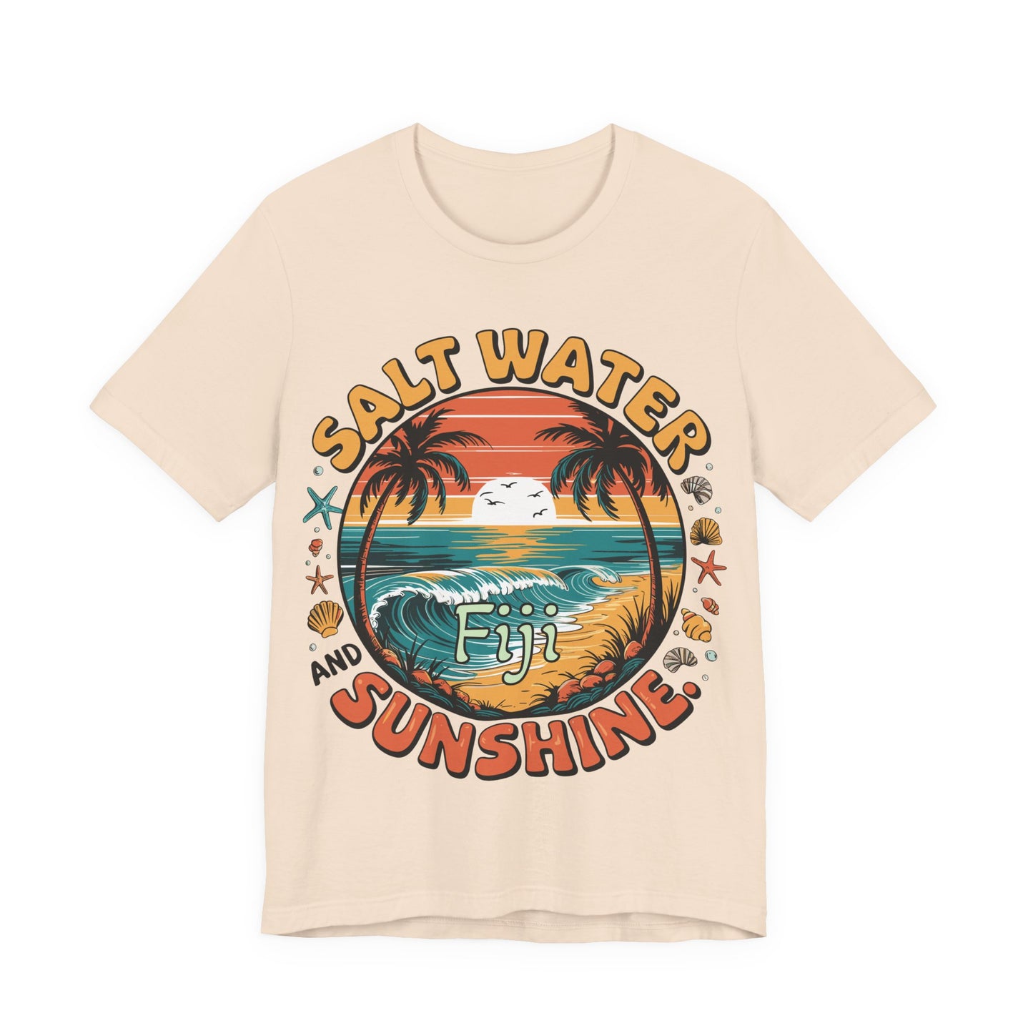Fiji Vacay/Summer Vibes Unisex T-shirt. (Salt Water and Sunshine)