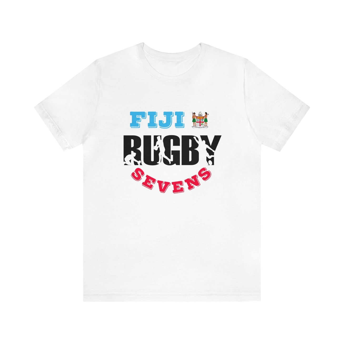 WATCH PARTY FIJI RUGBY Unisex T-Shirts in White and Baby Blue (SEVENS)