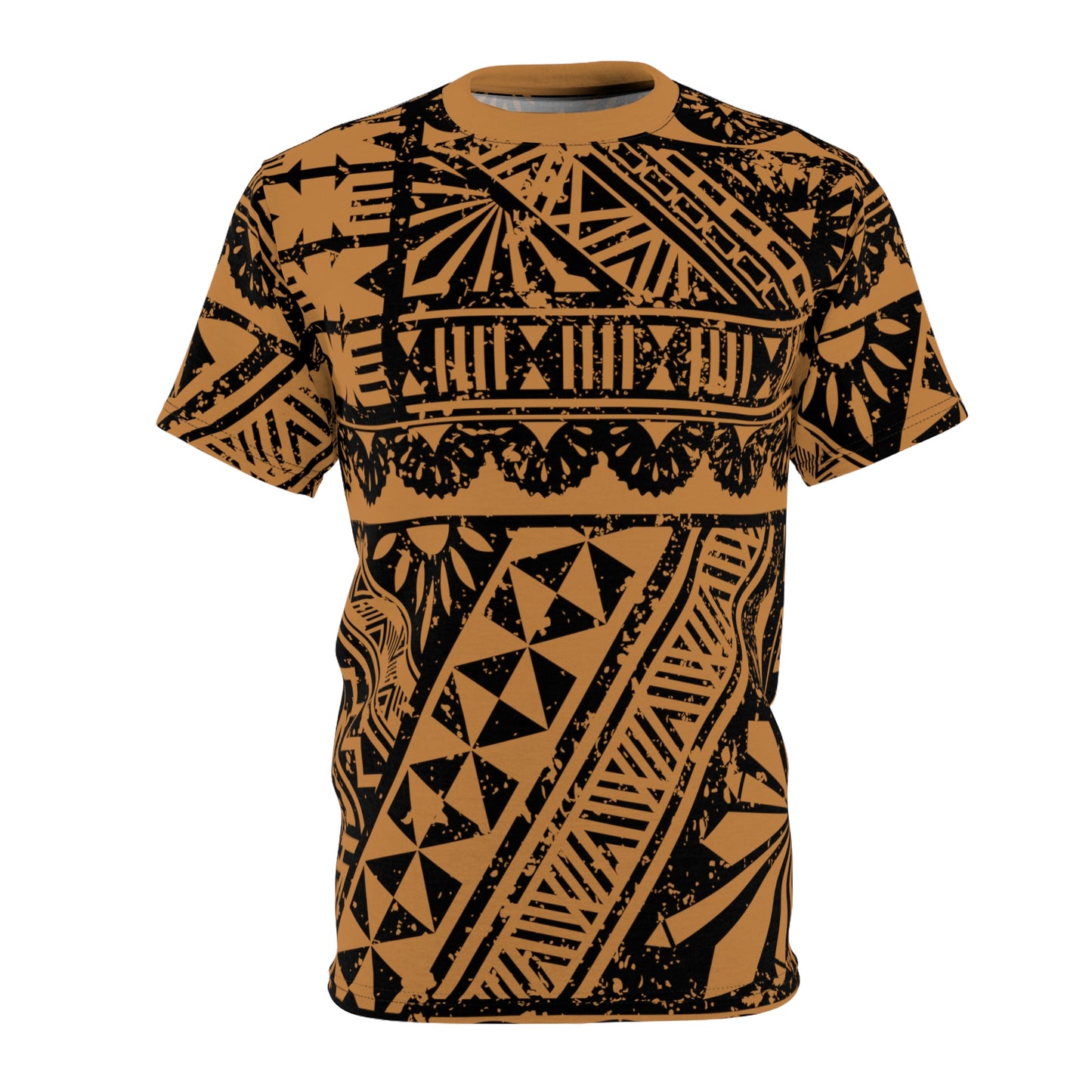 Fijian Masi seamless Pattern Unisex ALL OVER PRINT (AOP) design - Brown