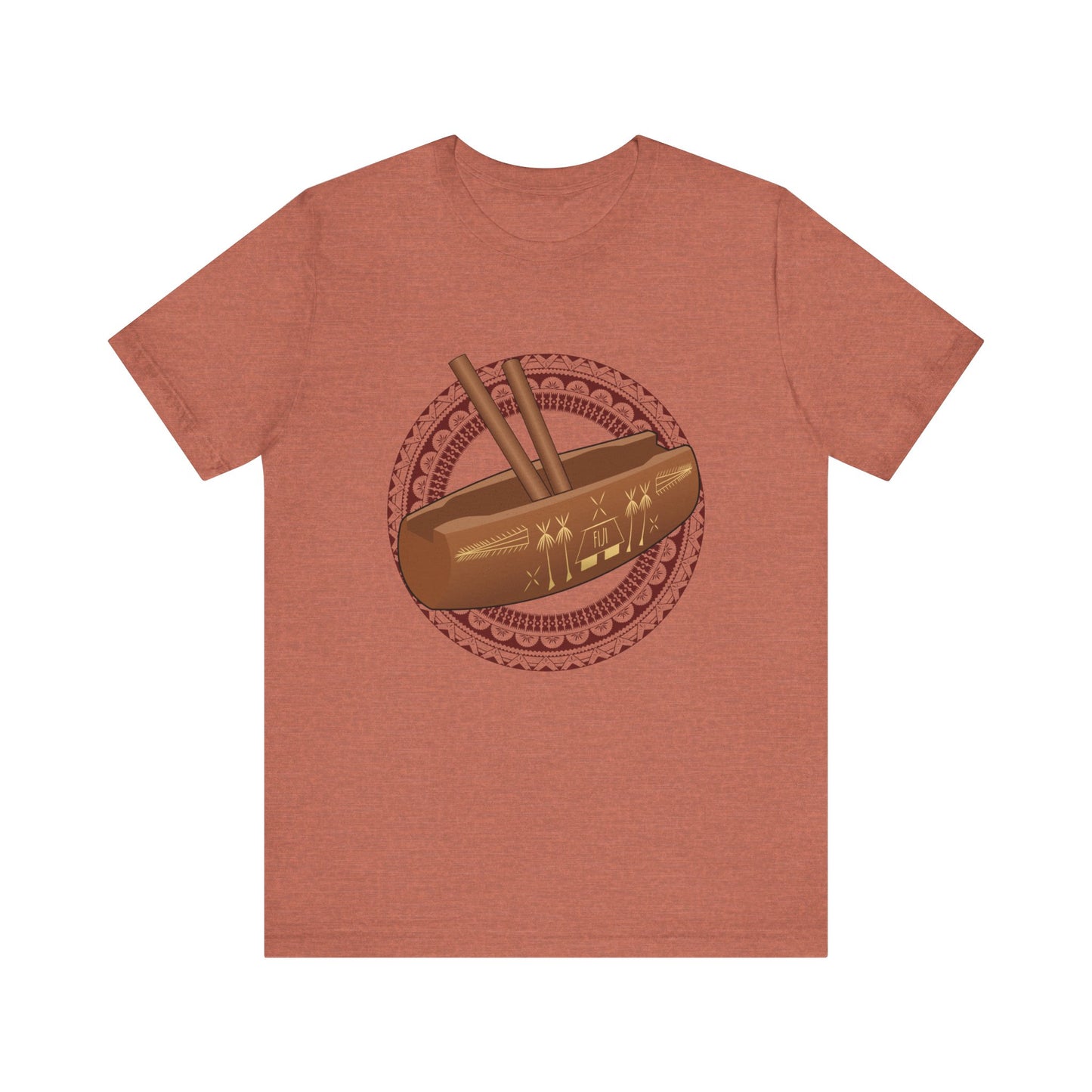 Fijian Lali Unisex T-Shirt (Fijian Drum)