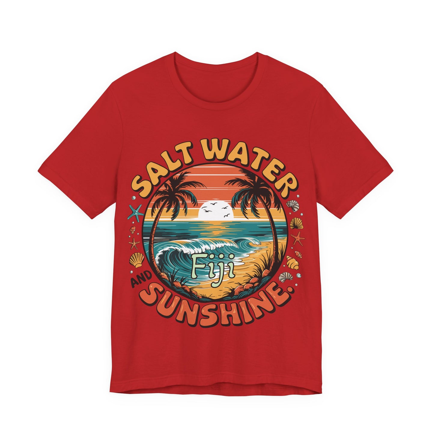 Fiji Vacay/Summer Vibes Unisex T-shirt. (Salt Water and Sunshine)