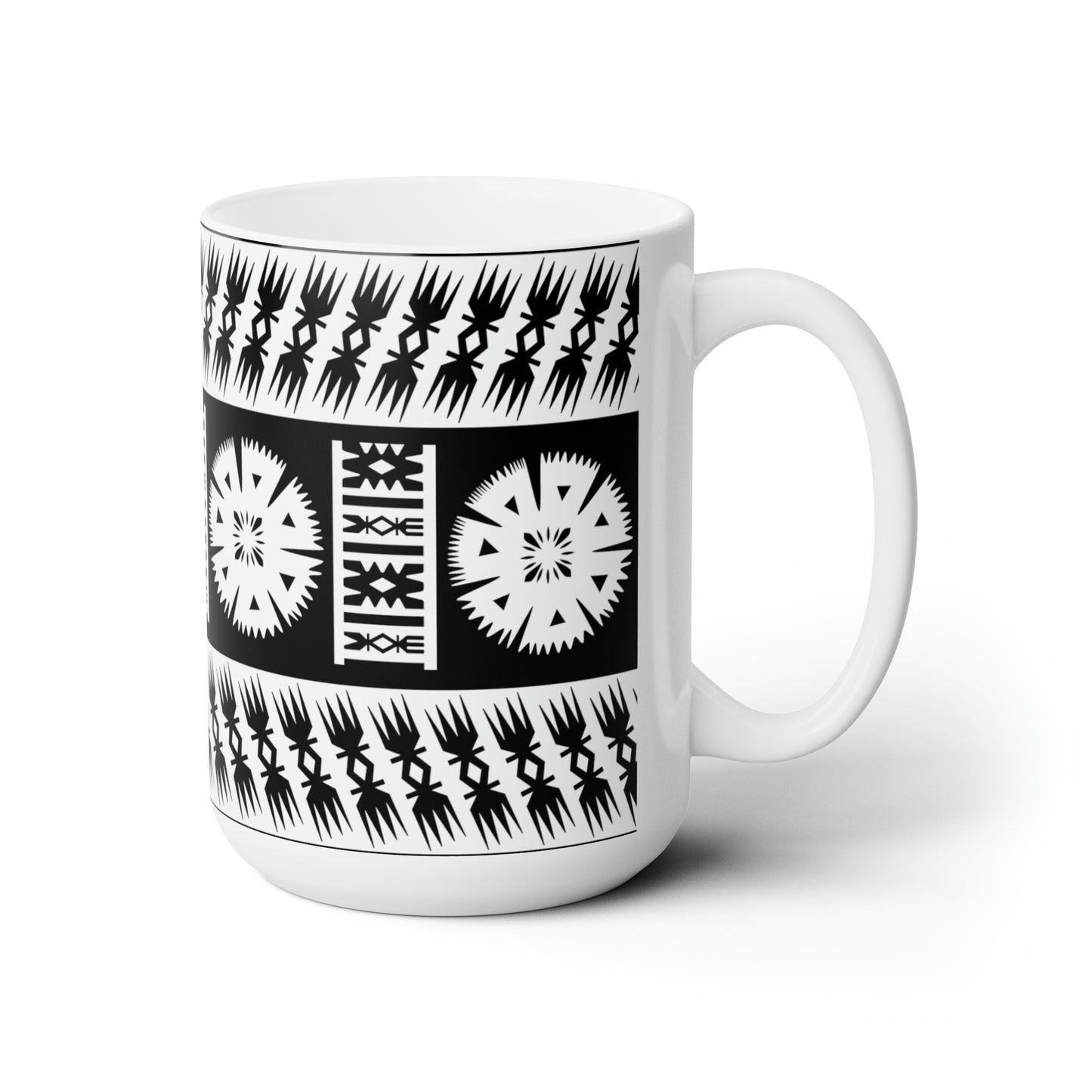 Fiji Tapa/Masi Design Ceramic Mug 15oz