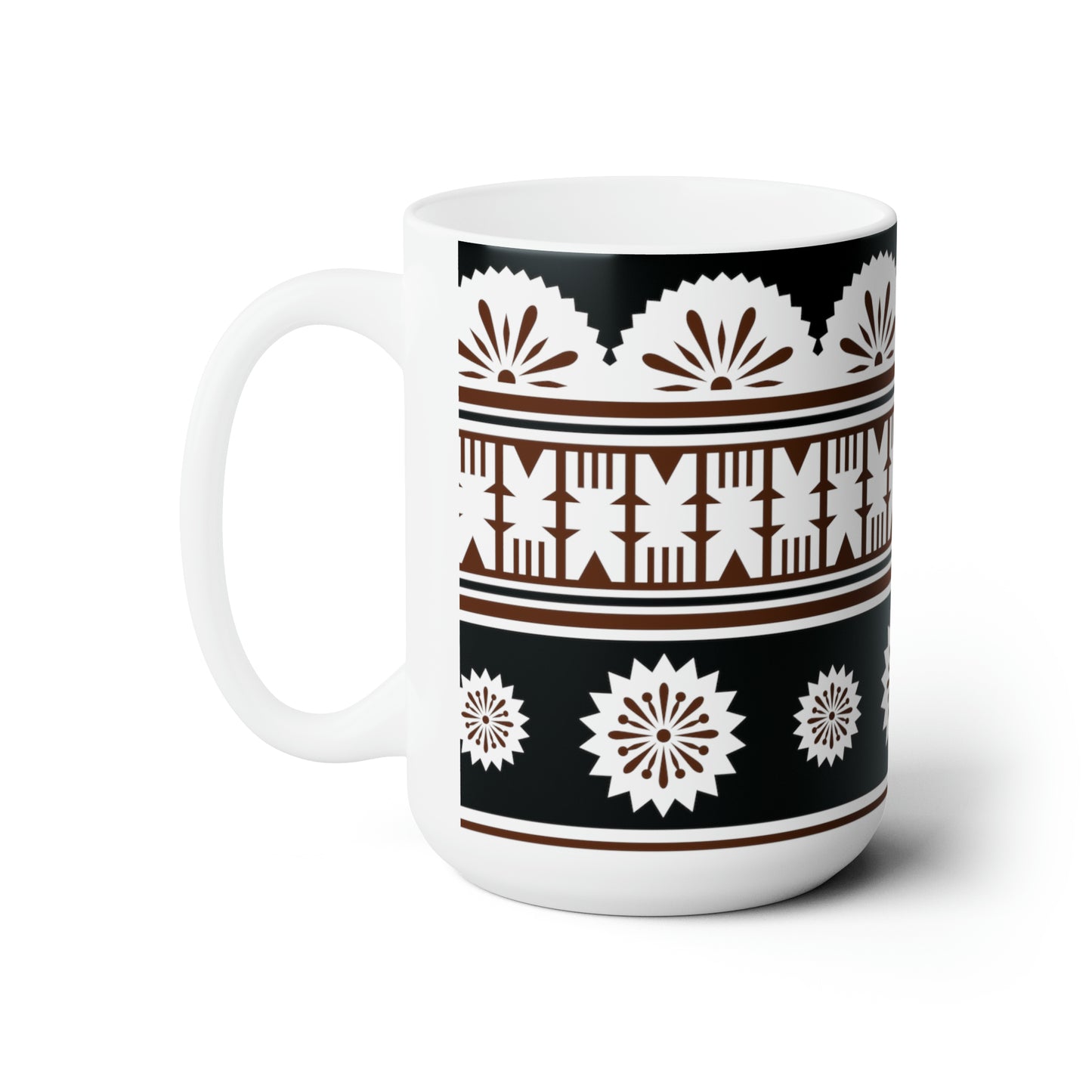 Fiji Tapa/Masi Design Ceramic Mug 15oz