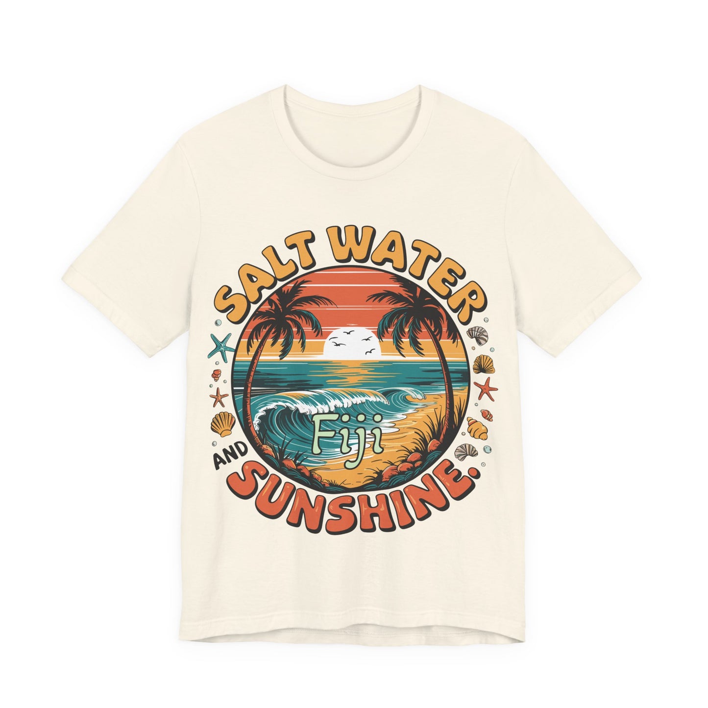 Fiji Vacay/Summer Vibes Unisex T-shirt. (Salt Water and Sunshine)