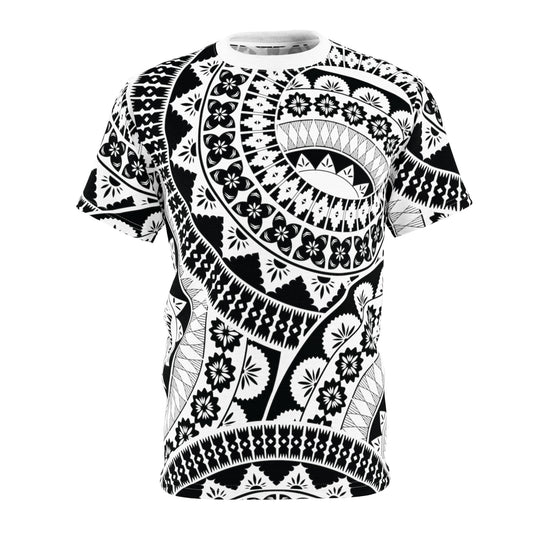 Fijian Masi seamless Pattern Unisex ALL OVER PRINT (AOP) design - White