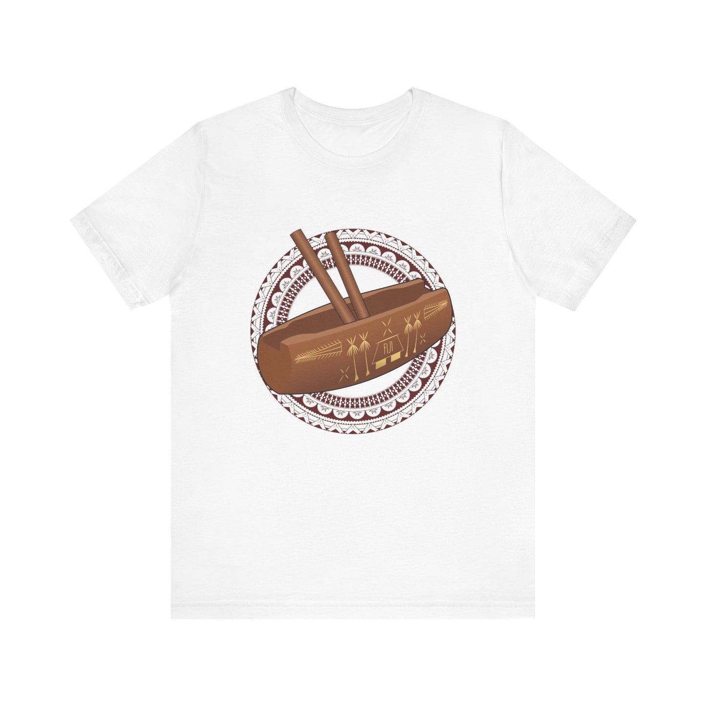 Fijian Lali Unisex T-Shirt (Fijian Drum)