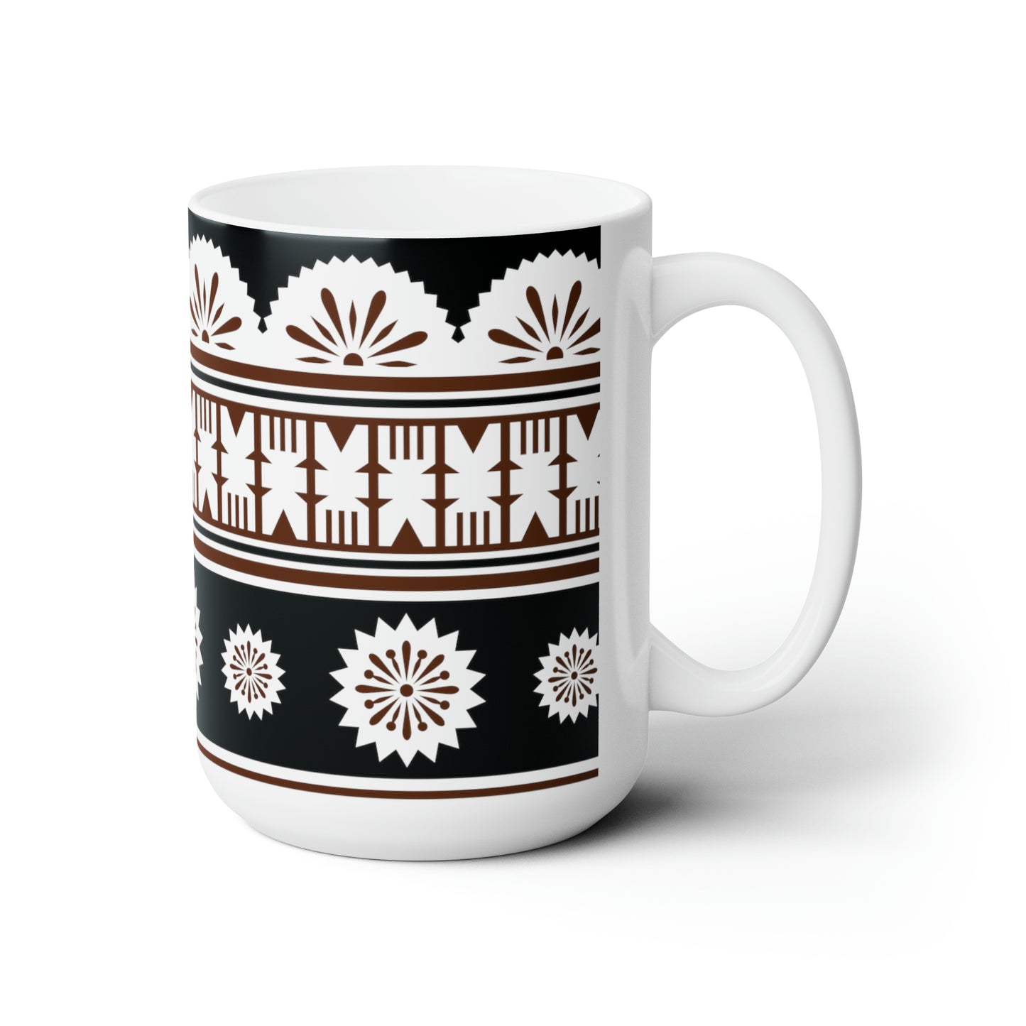 Fiji Tapa/Masi Design Ceramic Mug 15oz