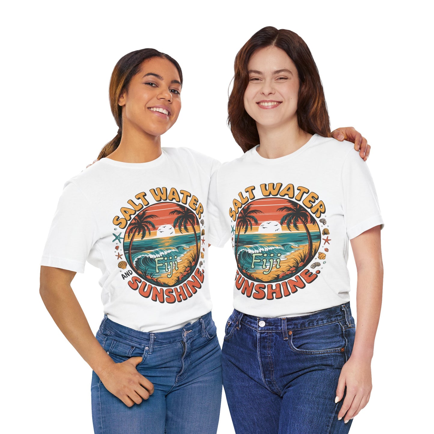 Fiji Vacay/Summer Vibes Unisex T-shirt. (Salt Water and Sunshine)