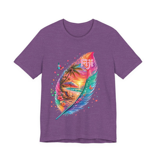 Fiji Vacay/Summer Vibes Unisex T-shirt. (Feather Sunset)