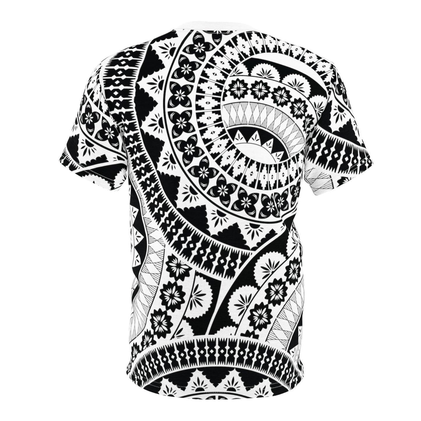 Fijian Masi seamless Pattern Unisex ALL OVER PRINT (AOP) design - White