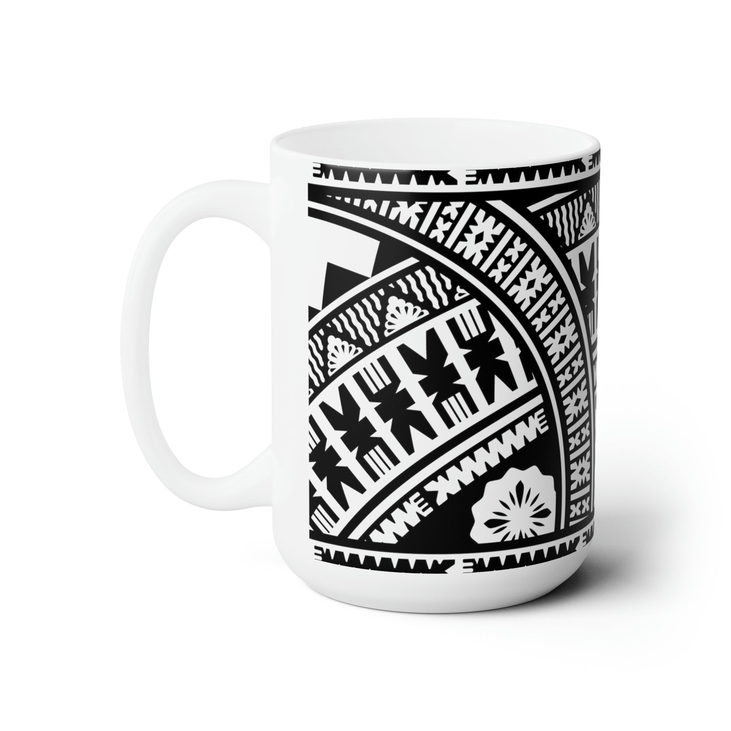 Fiji Tapa/Masi Design Ceramic Mug 15oz