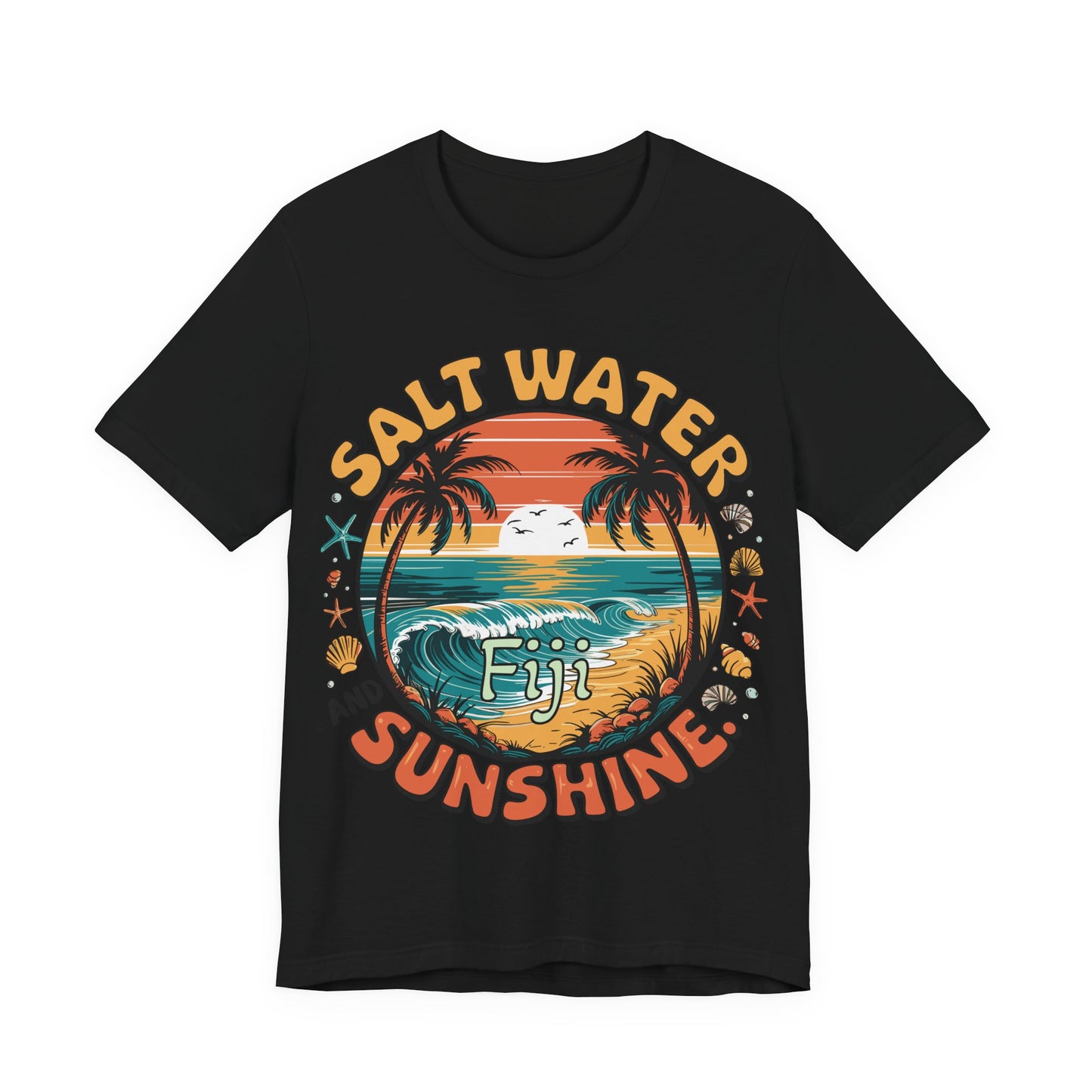 Fiji Vacay/Summer Vibes Unisex T-shirt. (Salt Water and Sunshine)
