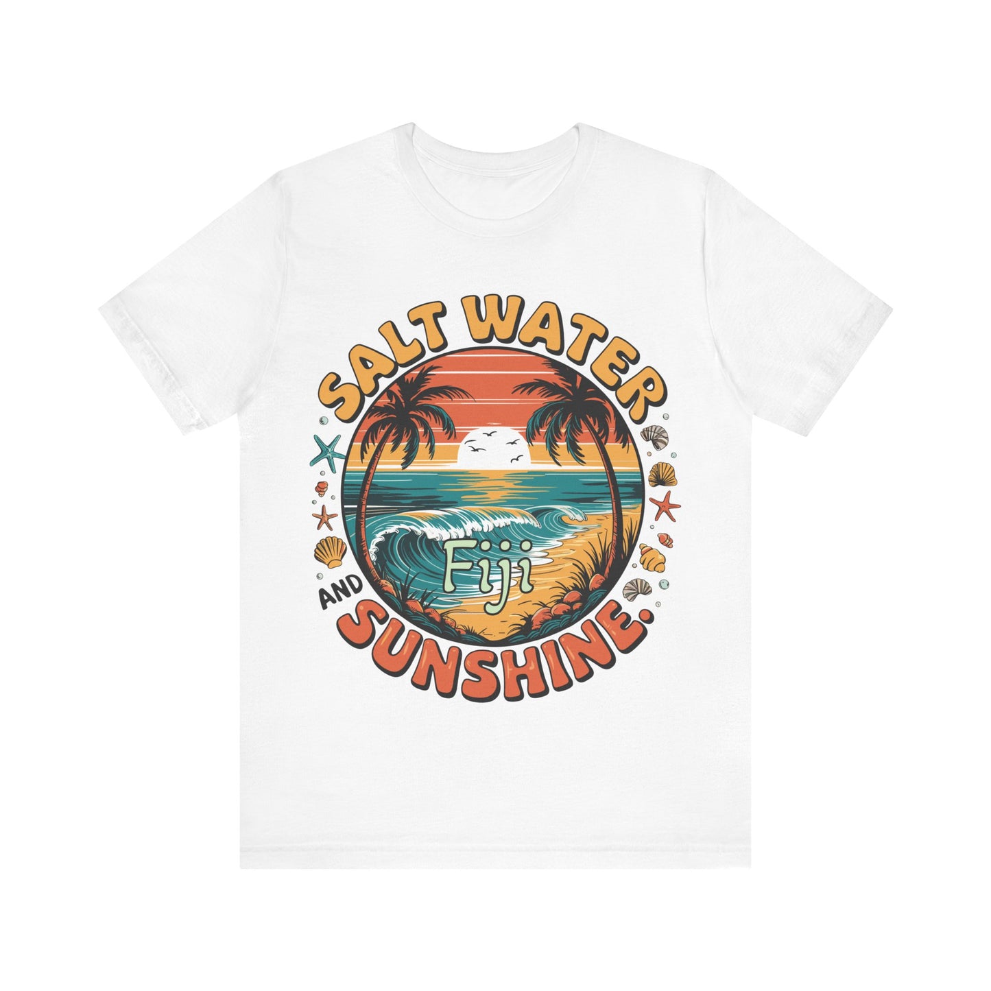 Fiji Vacay/Summer Vibes Unisex T-shirt. (Salt Water and Sunshine)
