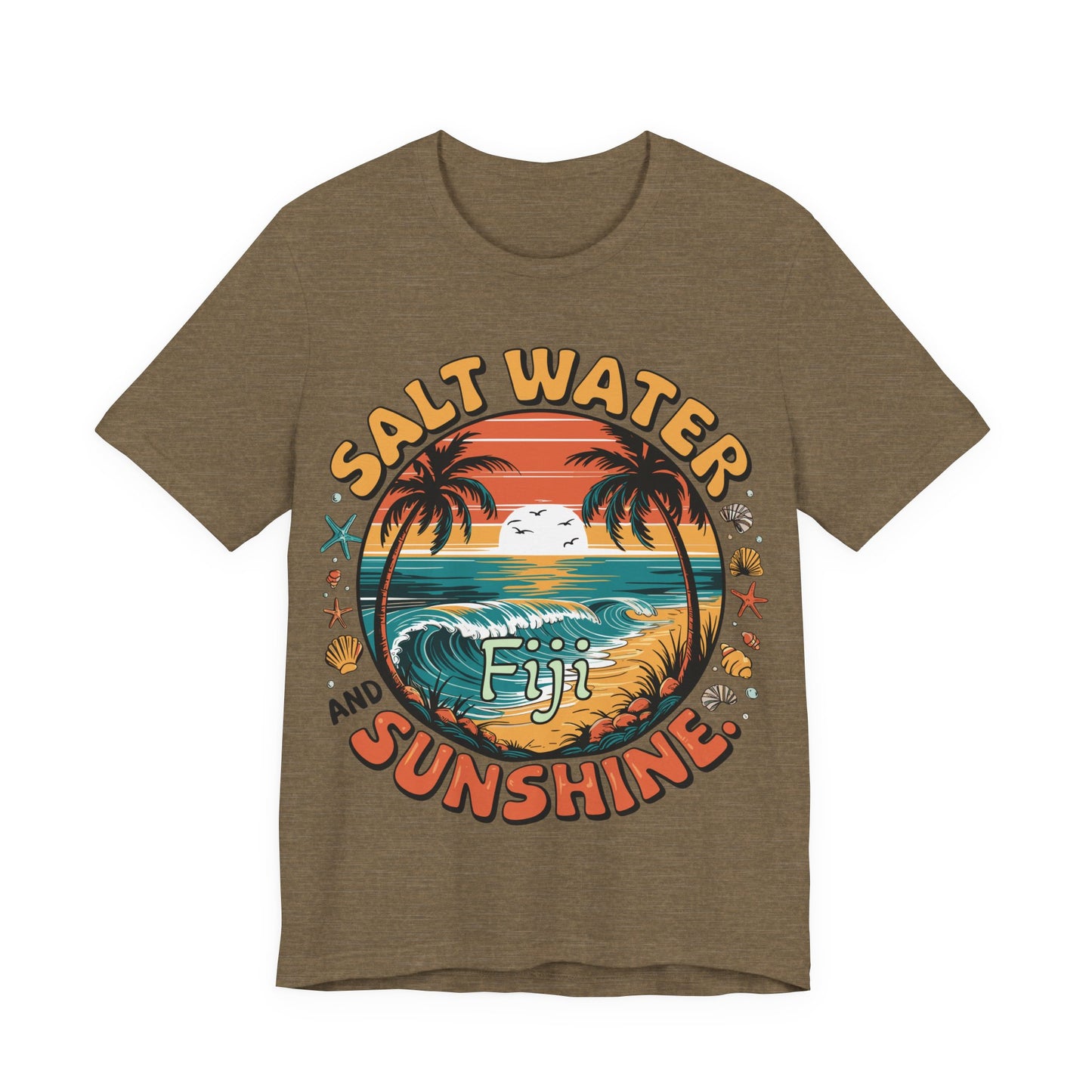 Fiji Vacay/Summer Vibes Unisex T-shirt. (Salt Water and Sunshine)